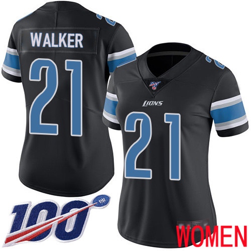 Detroit Lions Limited Black Women Tracy Walker Jersey NFL Football #21 100th Season Rush Vapor Untouchable